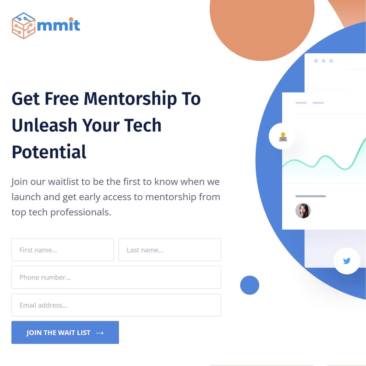 MentorMeInTech Waitlist screenshot